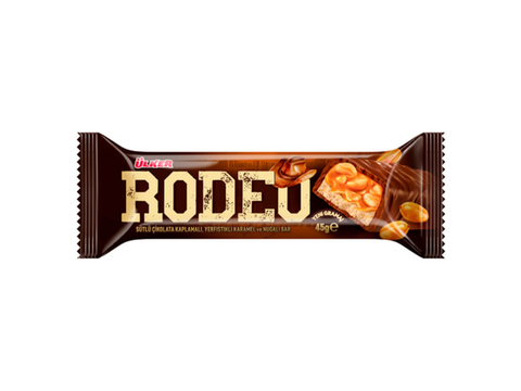 Ülker Rodeo Chocolate Coated bar With Caramel and Nougat 45g