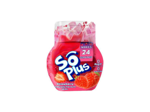 So Plus Liquid Water Enhancer Strawberry 48ml