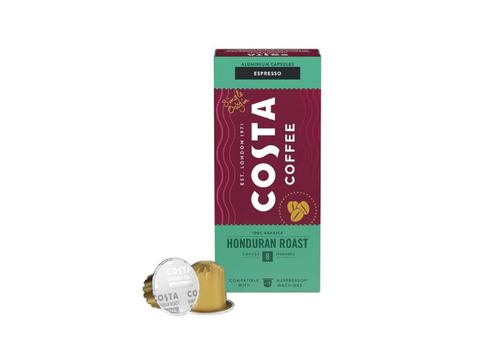 Costa Espresso Honduran 100% Arabica Coffee Capsules - 10 Capsules