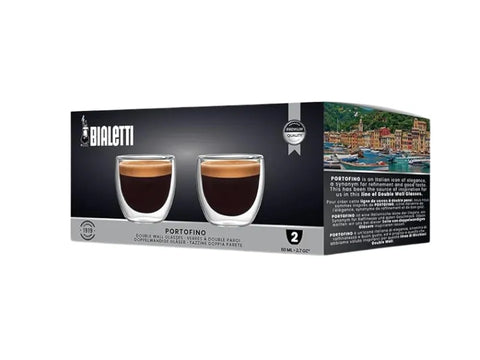 BILAETTI Double Wall Glasses Portofino 80 ml - CAFELAX