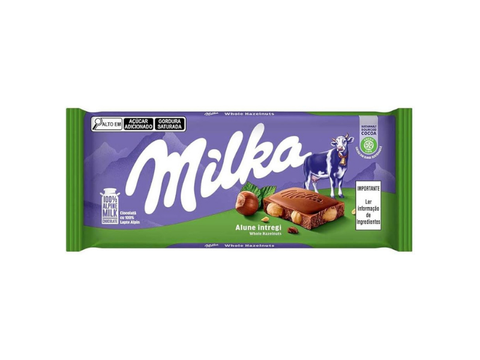 Milka Alune Whole Hazelnuts Chocolate 100g