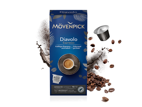 Movenpick Diavolo Espresso Coffee Capslules - 10 Capsules