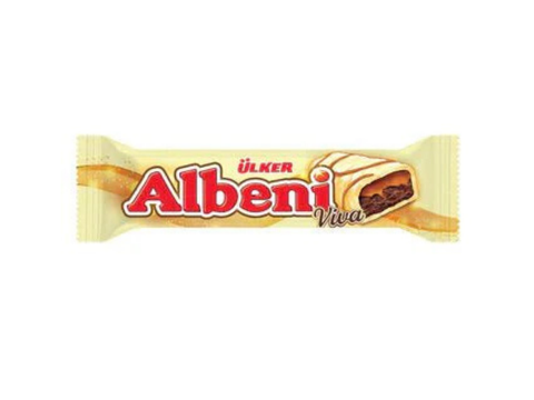 Ülker Albeni White Chocolate Coated Caramel and Biscuit 36g