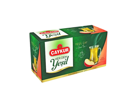 Caykur Green Tea With apple flaver 25 Tea Bags - CAFELAX