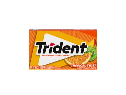 Trident Sugar Free Tropical Twist 14 Sticks (Imported)