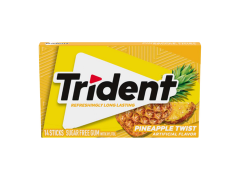 Trident Sugar Free Pineapple Twist 14 Sticks (Imported)