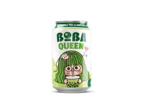 Nawon Boba Queen With Matcha Bubble Milk Tea Drink 330ml