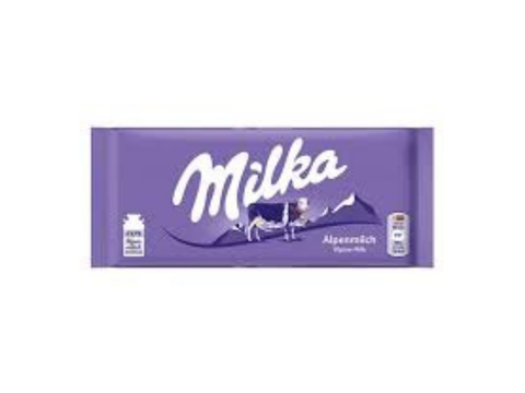 Milka Alpine Milk Chocolate 100 gm