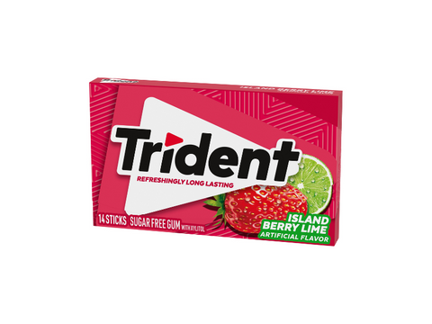 Trident Sugar Free Island Berry Lime 14 Sticks (Imported)