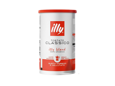 illy Classico Classic Roast Ground Coffee For Moka Pot 185g