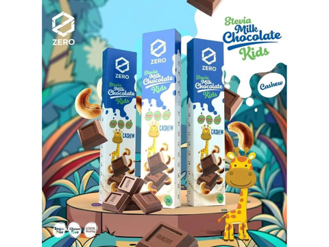 Zero Kids Stevia Dark Chocolate With Cashew 25g