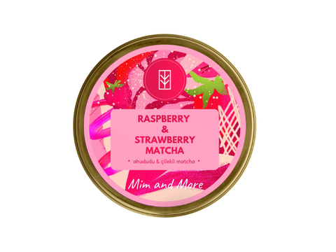 Mim and More Raspberry & Strawberry Matcha 25g