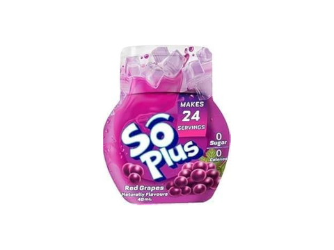 So Plus Liquid Water Enhancer Red grape 48ml