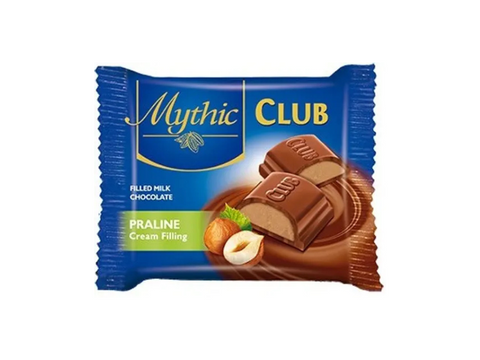 Mythic Club Milk Chocolate With Hazelnut Cream Filling 35g