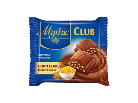 Mythic Club Milk Chocolate With Corn Flakes Biscuit Flavour 35g