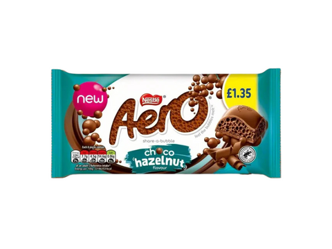 Nestle Aero Hazelnut Flavour Chocolate Bar 90g