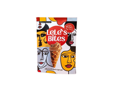 Lele’s Bites Mini Waffle Cone Filled With Louts Spread 80 gm