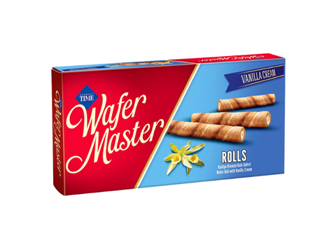 Time Master Wafer Vanilla Cream Rolls 65g