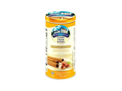 White Castle Luxury Cream Wafers Rolls Hazelnut  Flavowerd 300g