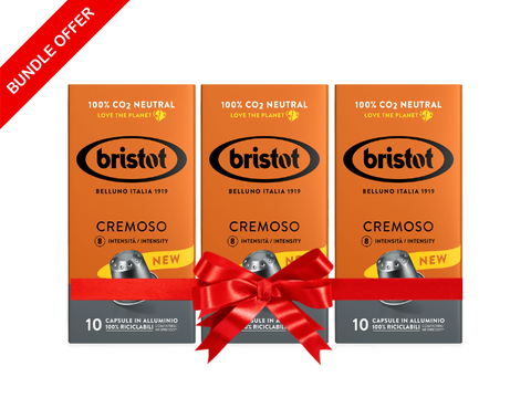 Bundle Offer | 3 Packs of Bristot Cremoso Coffee Capsules