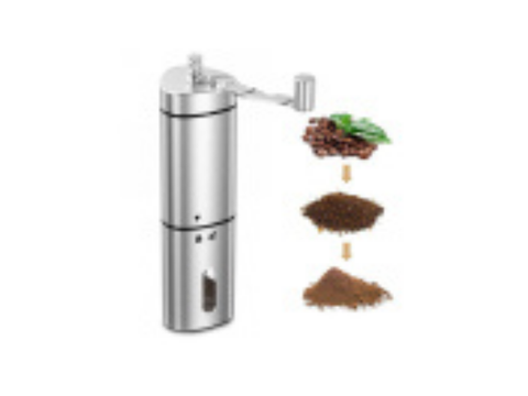 Manual Coffee Grinder With Adjustable Conical Ceramic Burr