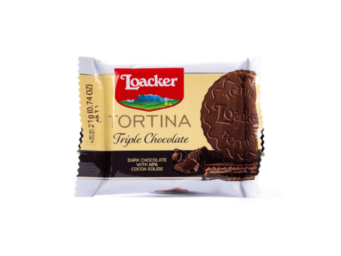 Loacker Tortina Triple Dark Chocolate 21g