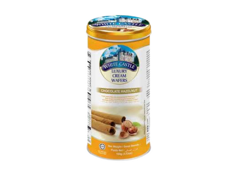 White Castle Luxury Cream Wafers Rolls Hazelnut  Flavowerd 300g