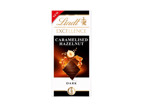 Lindt Excellence Dark Chocolate With Caramelised Hazelnut 100g