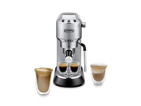 Delonghi NEW Dedica Arte Manual Espresso Coffee Maker with new milk frothing function - EC885