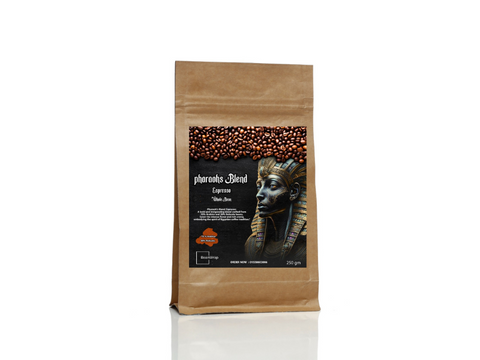 Pharaohs Blend Espresso Whole Beans Coffee 250g