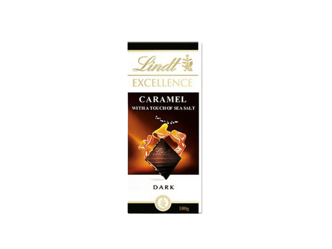 Lindt Excellence Dark Chocolate With Caramel & Sea Salt 100g