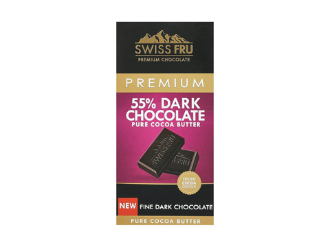 Swiss Fru Premium 55% Dark Chocolate 80g