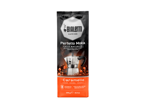 Bialetti Perfetto Moka Caramello Ground Coffee 250g