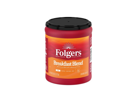 Folgers Breakfast Blend Ground Coffee 272g