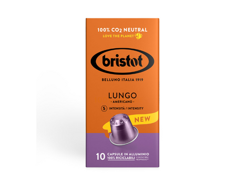 Bristot Lungo Coffee Capsules - 10 Capsules