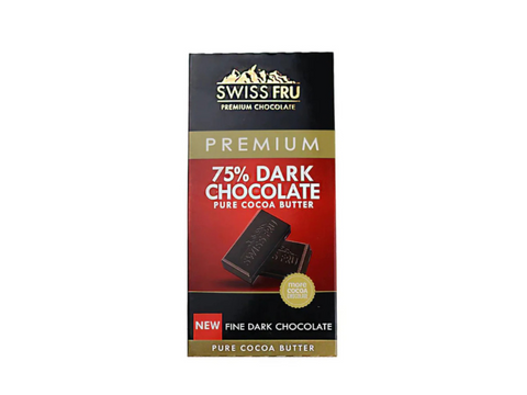 Swiss Fru Premium 75% Dark Chocolate 80g