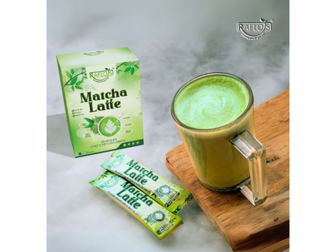 Raflos Organic Matcha Latte With Coconut Oil Based Milk - 1 sachet