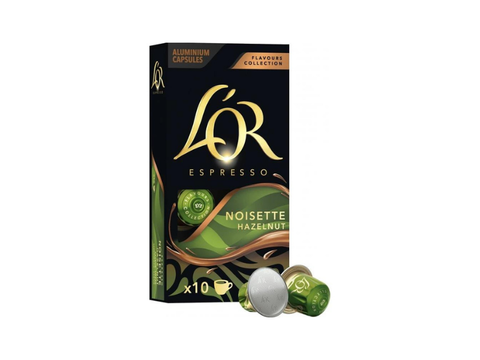 L'or Hoisette Hazelnut Coffee Capsules - 10 Capsules