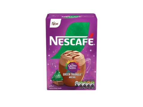 Nescafe Quality Street Green Triangle Mocha Coffee 7 Sachets