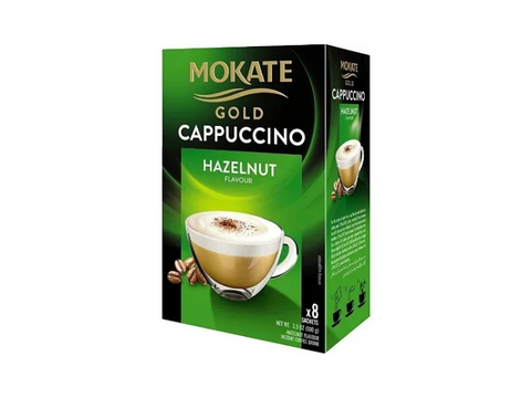 Mokate Gold Cappuccino Hazelnut Instant Coffee 8 Sachets