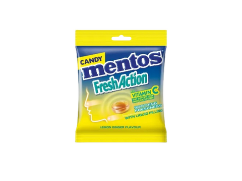 Mentos Fresh Action Golia Lemon with Vitamin C bag 100g