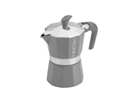 Pedrini Grey Moka Pot - 3 Cups - CAFELAX