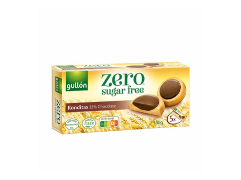 Gullón No Added Sugar Chocolate Coverd Biscuit Coverd 186g