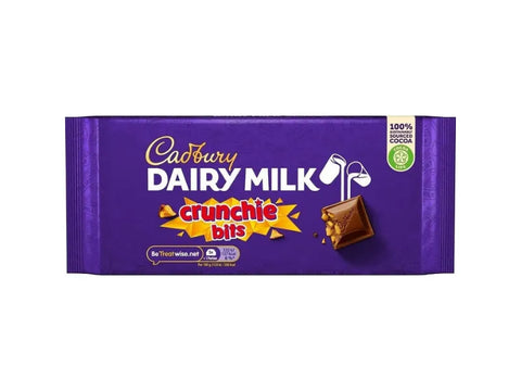 Cadbury Dairy Milk Crunchie Bits Chocolate Bar 180g - CAFELAX