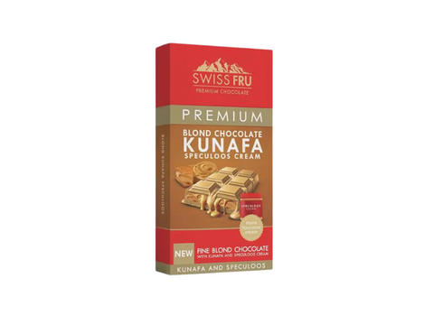 Swiss Fru Premium Kunafa Speculoos Cream Blonde Dubai Chocolate 150g