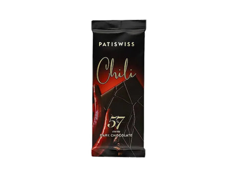 Patiswiss Chili Dark Chocolate Bar 100g - CAFELAX