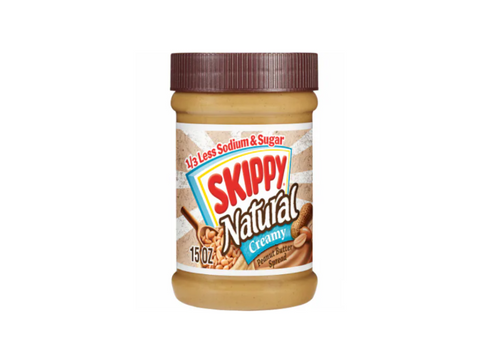 Skippy Peanut Butter Natural Creamy 1/3 Less Sodium & Sugar 425g