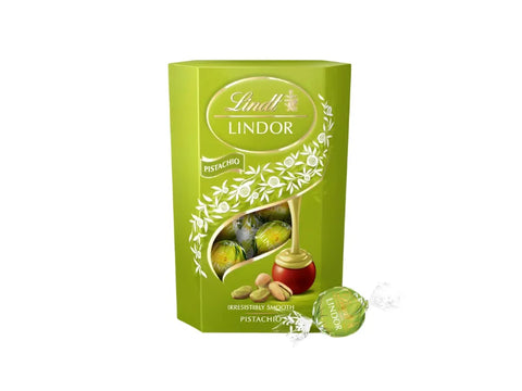 Lindt Lindor Pistachio Chocolate Truffles Box 200g - CAFELAX