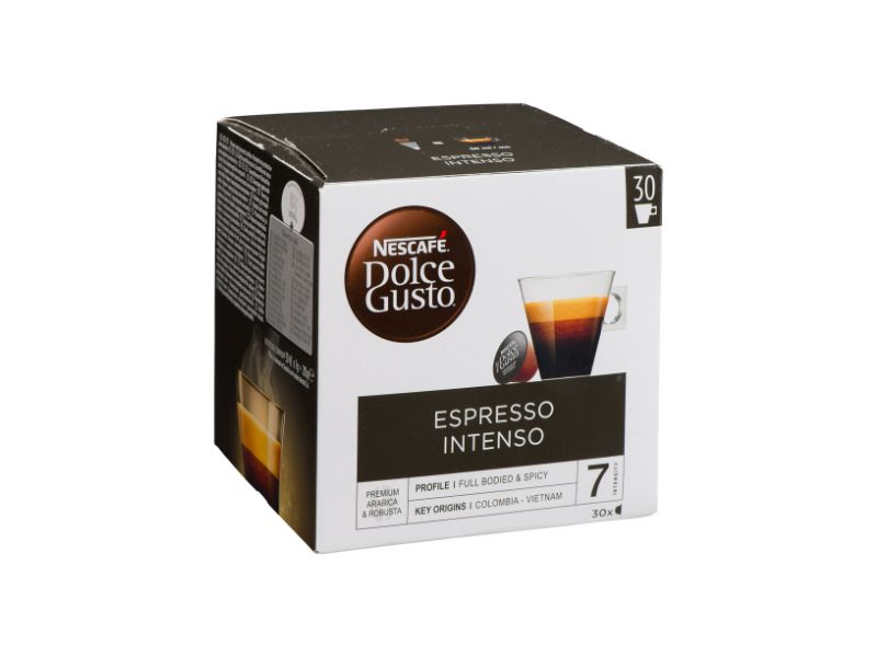 Nescafe Espresso Intenso Dolce Gusto Coffee Capsules - 30 Capsules ...