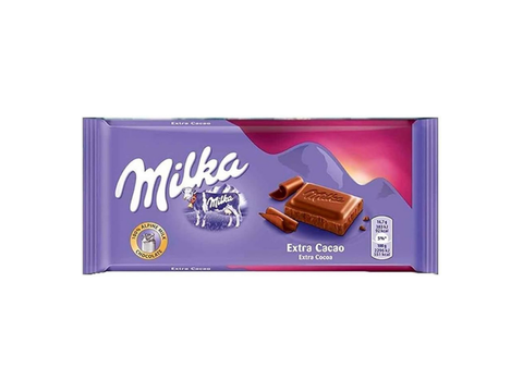 Milka Extra Cacao Chocolate 100 gm